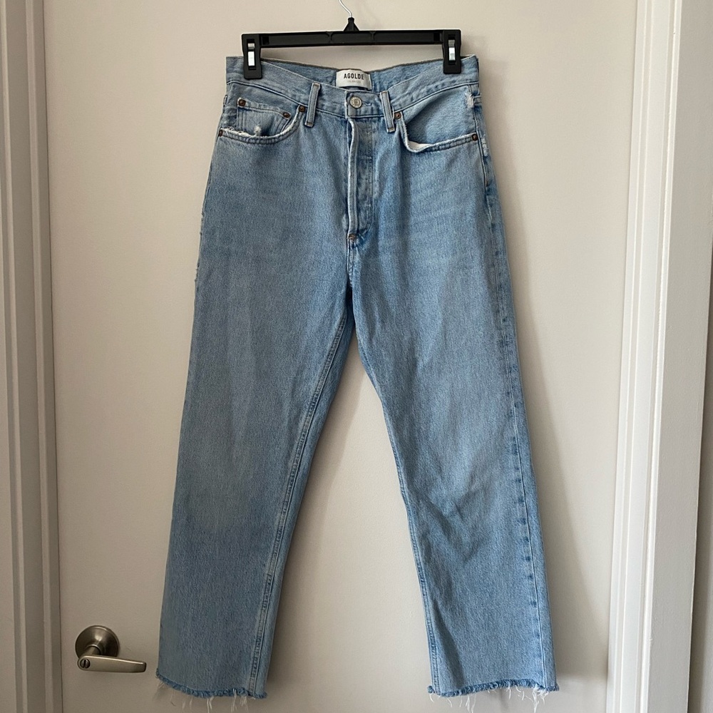Agolde Blue Straight Leg Jeans - Size 25 (US 0)